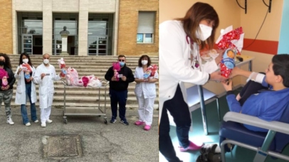 Vita da Ultras_ gli ultras Cosenza donano uova di pasqua ai bambini al reparto di pediatria dell’ospedale di Cosenza